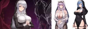The Lustful Saint: The Mark of Pregnancy Carved into the Sister’s Vagina hentai game cover